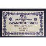 Hungary 20 Korona 1916 F Csót Prisoner of War Camp