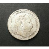Hungary 20 Krajczár 1869 KB silver 2.6 g