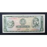 Peru 5 Soles de oro 1974 Unc
