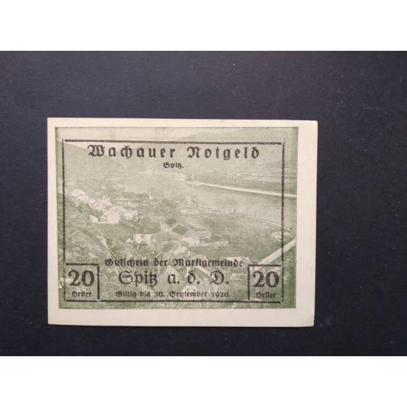 Ausztria 20 Heller 1920 Unc- Spitz an der Donau