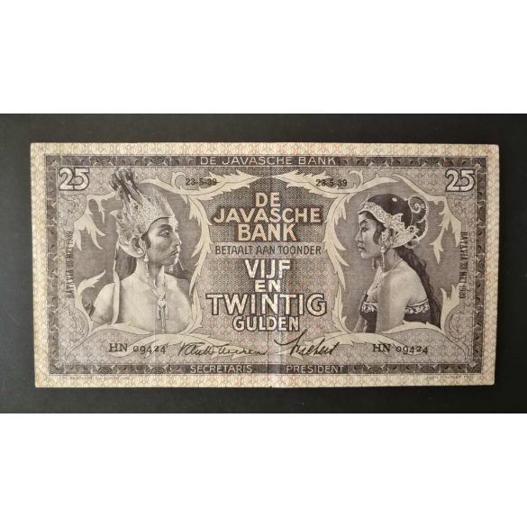 Netherlands Indies 25 Gulden 1939 VF