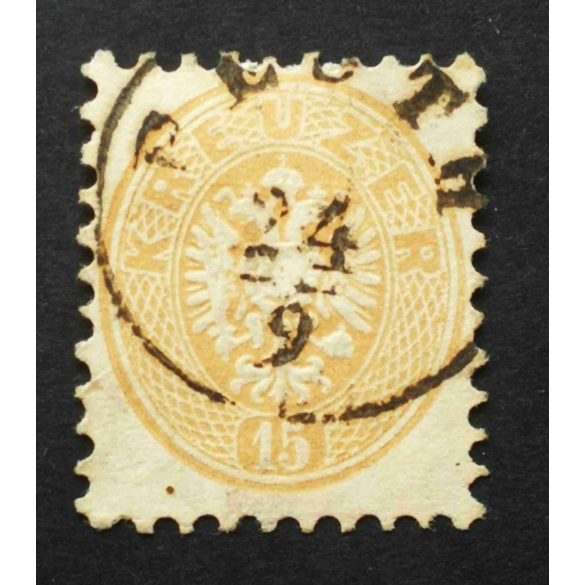 Magyarország 1863/64 Könyvnyomat 15 Kr. PESTH H