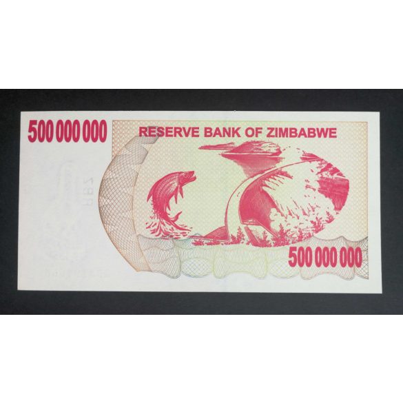 Zimbabwe 500 Million Dollars 2008 UNC