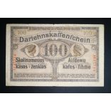 Germany 100 Mark KOWNO Poland, Lithuania, Latvia occupation 1918 F