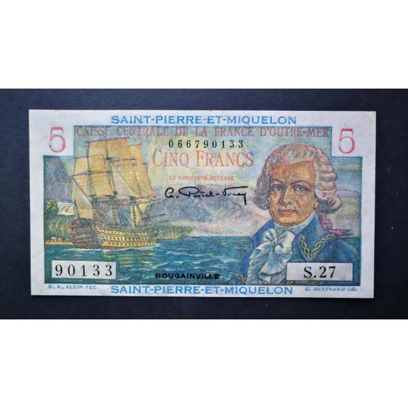 Saint Pierre és Miquelon 5 Francs 1950 UNC