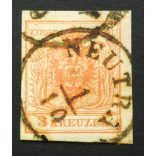 Magyarország 1850 Könyvnyomat 3 kr. Neutra