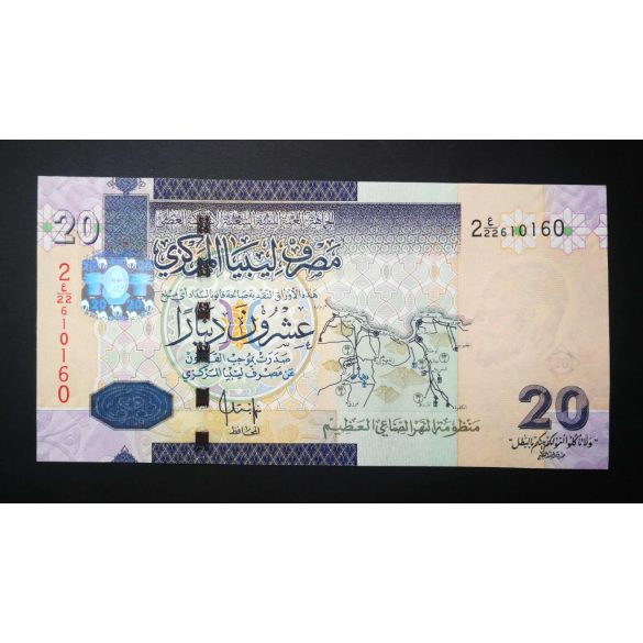 Líbia 20 Dinars 2009 UNC