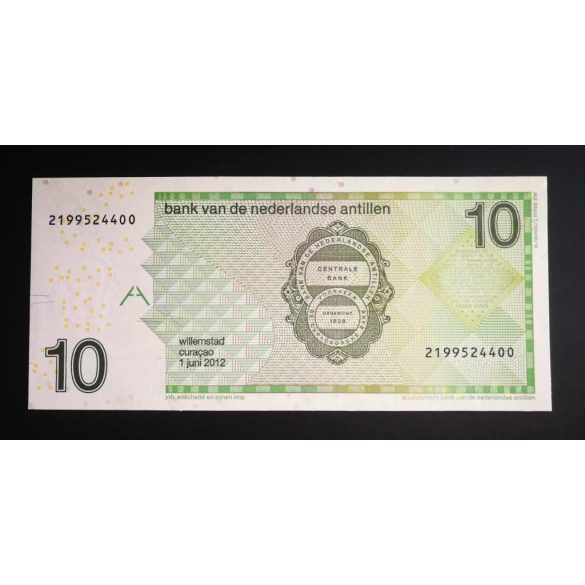 Netherlands Antilles 10 Gulden 2012 UNC