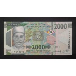 Guinea 2000 Francs 2022 Unc