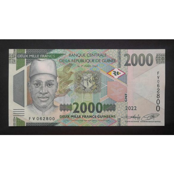 Guinea 2000 Francs 2022 Unc