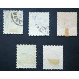 Hungary 1898 Letter, black cipher 5 pcs. perf. 12 : 11 3/4 used
