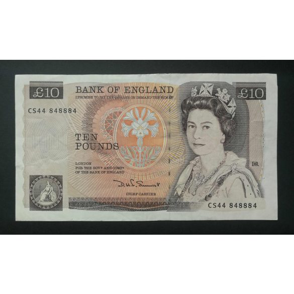 England 10 Pounds 1987 F