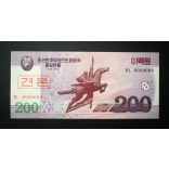 North Korea 200 Won 2009 UNC