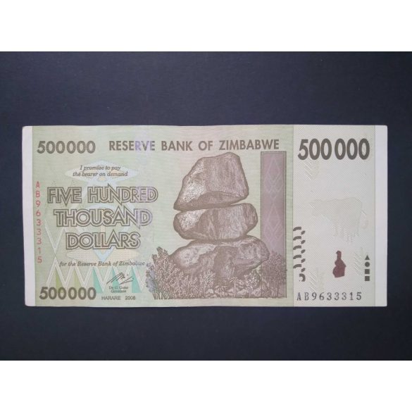 Zimbabwe 500000 Dollars 2008 XF