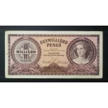 Hungary 1 billion Pengő 1946 F
