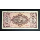 Hungary 1 billion Pengő 1946 F
