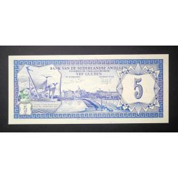 Netherlands Antilles 5 Gulden 1984 UNC