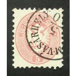 Magyarország 1863/64 könyvnyomat 5 kr. HOLD.M.VÁSÁRHELY A 