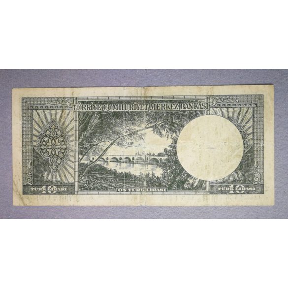 Turkey 10 Lira 1952 F-