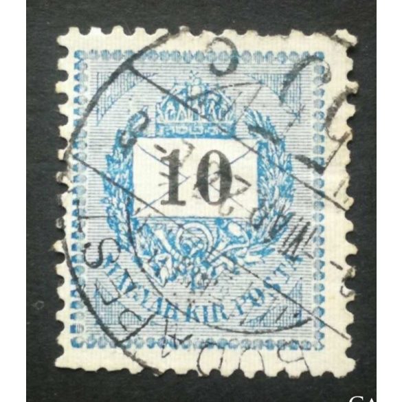 Hungary 1898 Letter, black cipher 10 kr. perf. 12 : 11 3/4 BUDAPEST used