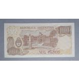 Argentina 1000 Pesos 1982 Unc