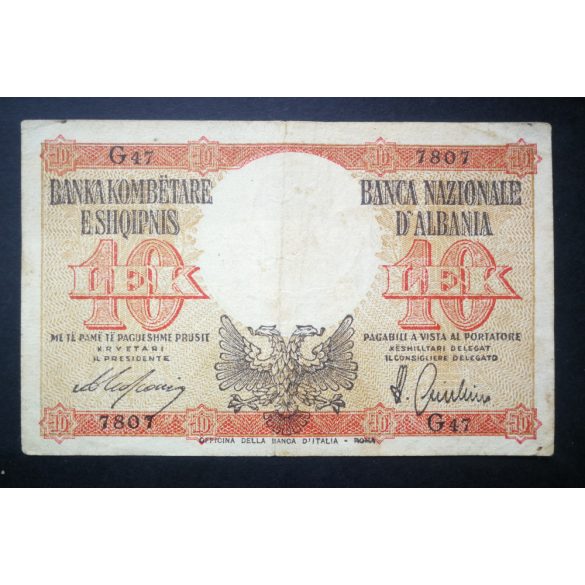 Albania 10 Lek 1940 F