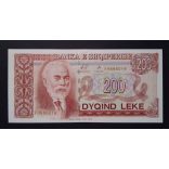 Albania 200 Leke 1996 Unc