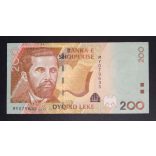 Albania 200 Leke 2012 Unc