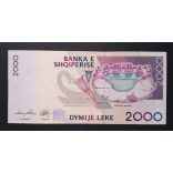 Albania 2000 Leke 2012 Unc