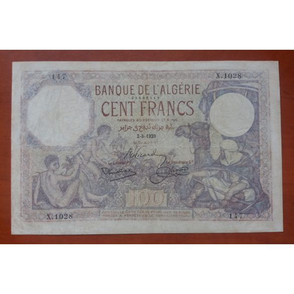 Algéria 100 Francs 1929 F