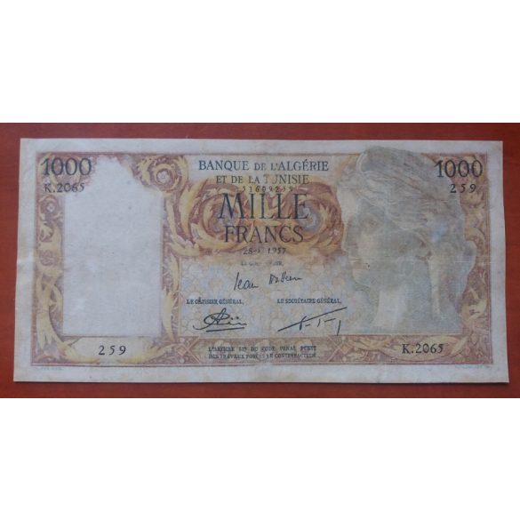 Algéria és Tunézia 1000 Francs 1957 