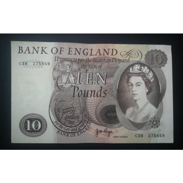 England 10 Pounds 1970 VF+