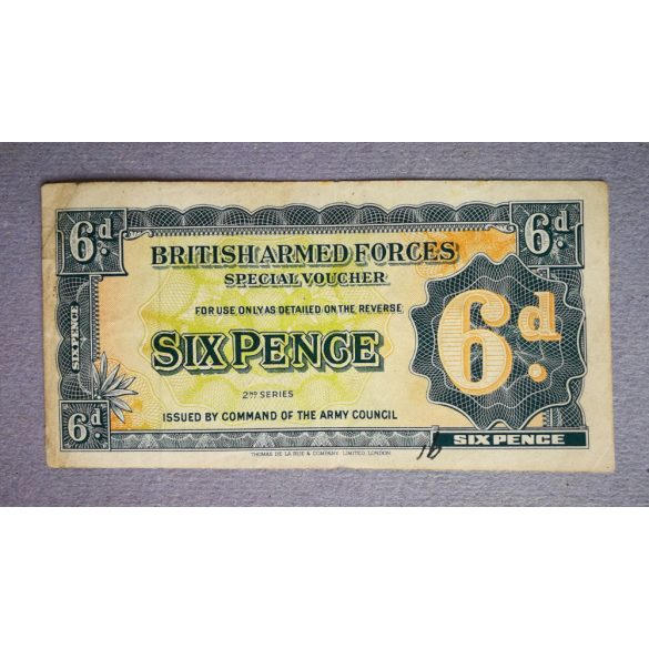 England 6 Pence 1961 F British Armed Forces