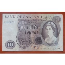Great Britain 10 Pounds 1970 F+