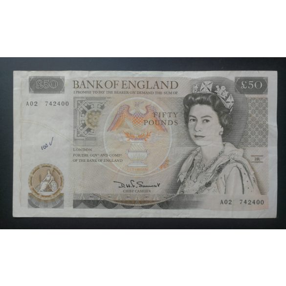 Great Britain 50 Pounds 1981-88 F+