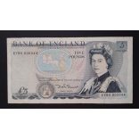 Anglia 5 Pounds 1982 F+ alacsony széria