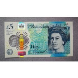 England 5 Pounds 2015 UNC