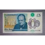 Anglia 5 Pounds 2015 Unc