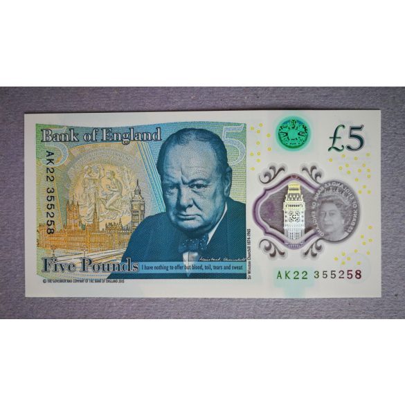Anglia 5 Pounds 2015 Unc