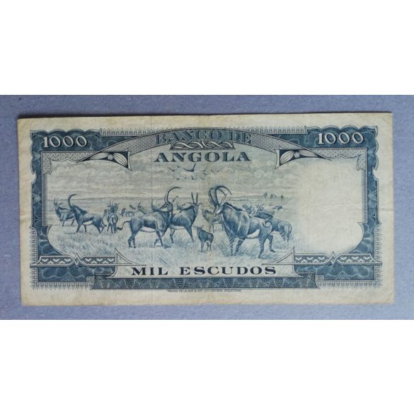 Angola 1000 Escudos 1962 F+