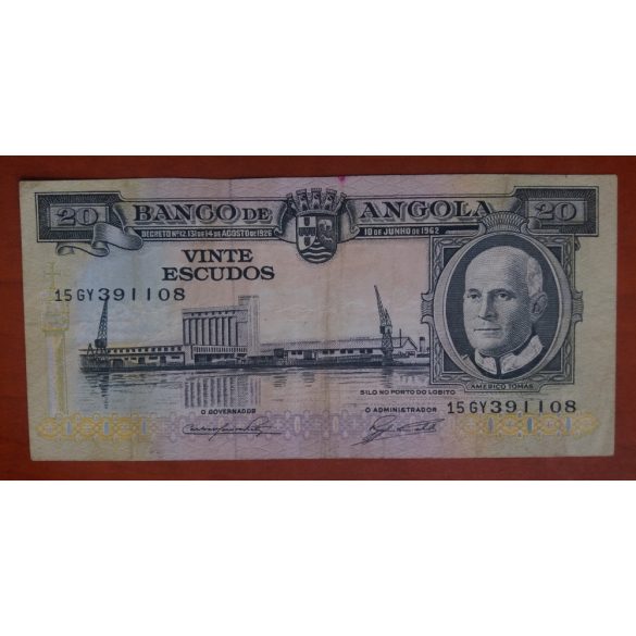 Angola 20 Escudos 1962 F+