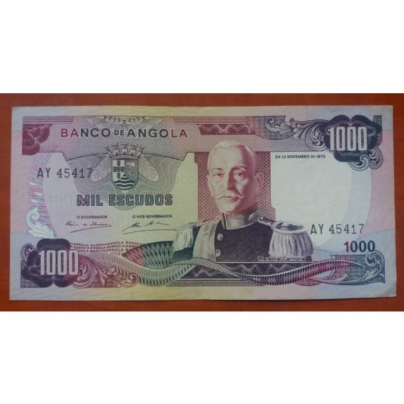 Angola 1000 Escudos 1972 VF