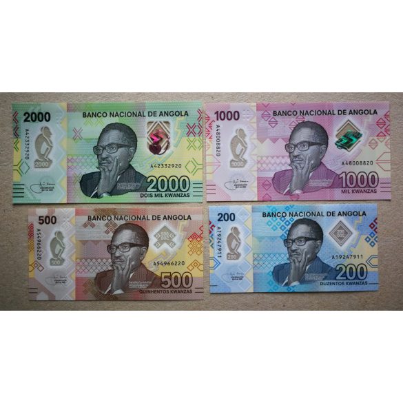 Angola 200, 500, 1000, 2000 Kwanzas 2020 UNC