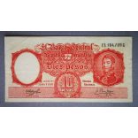 Argentina 10 Pesos 1962 F