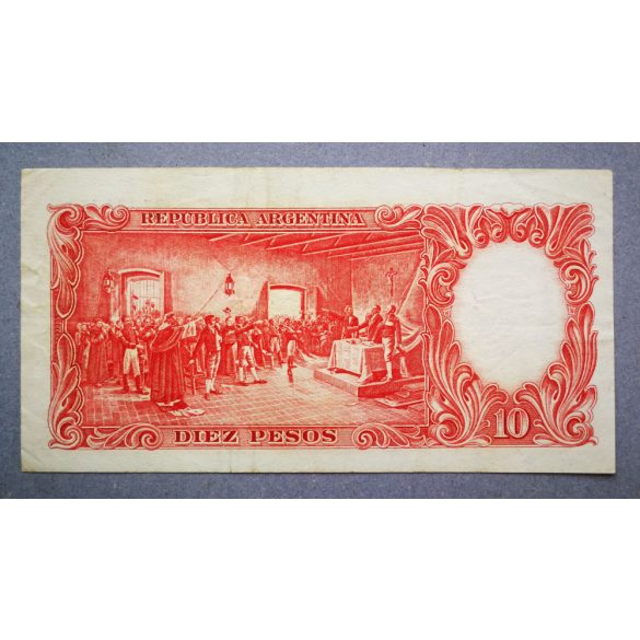 Argentina 10 Pesos 1962 F