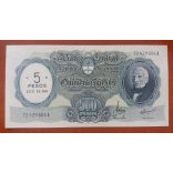 Argentina 5 Pesos overprint on 500 Pesos 1969 aUNC