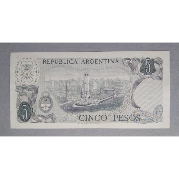Argentina 5 Pesos 1975 Unc