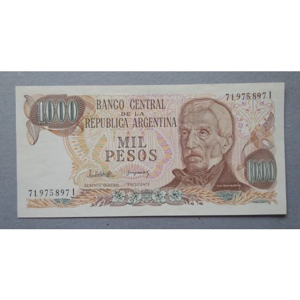 Argentina 1000 Pesos 1982 Unc