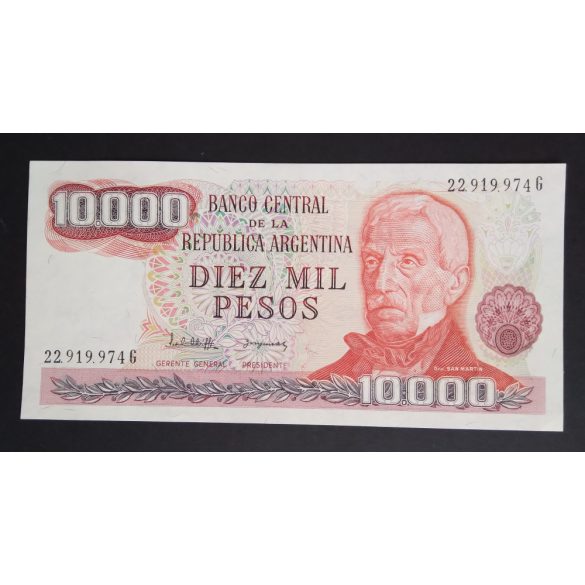 Argentina 10000 Pesos 1982 Unc