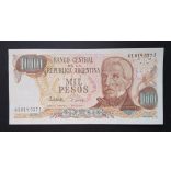 Argentina 1000 Pesos 1982 Unc